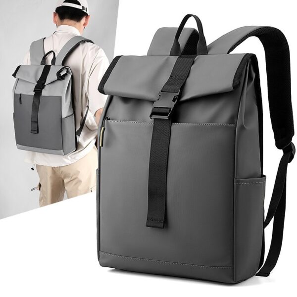 Casual Fashion Backpack For Men Women New Laptop Backpack Oxford Cloth Waterproof Short Distance Travel Backpack Men Black - Image 6