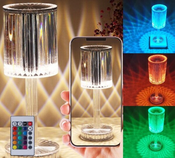 New Crystal Table Lamp Hotel Decoration Diamond Romantic Warm Led For Home Decor Romantic Gift Night Light - Image 9