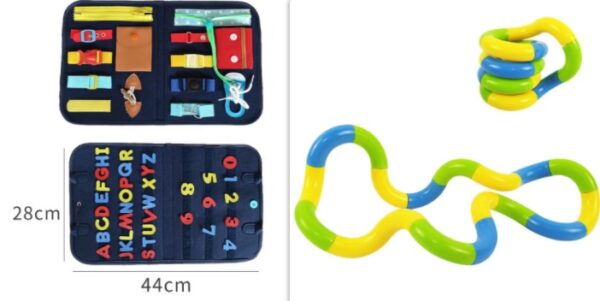 New Busy Book Children's Busy Board Dressing And Buttoning Learning Baby Early Education Preschool Sensory Learning Toy - Image 6